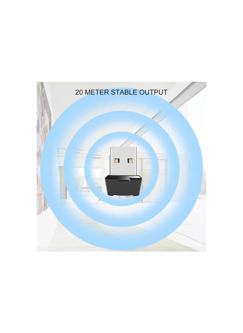 Generic - USB Bluetooth 5.3 Adapter, Bluetooth Dongle Transmitter Receiver, Driver , Support for A2DP HSP AVRCP Protocol, for Computer Laptop - Image 1