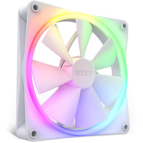 NZXT F140RGB - 140mm RGB Fans - Single - White - Image 1