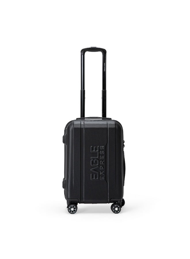 Eagle Express Patron 20-Inch Cabin Bag - Black - High Quality ABS - Free Protective Cover - 1-Year Warranty - Image 1
