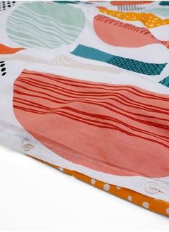 Home-Tex Design 3 Piece 100% Cotton King Size Printed Duvet Cover Set Graphic Multicolour 1 Duvet Cover 240x200 cm + 2 Pillow Covers 50x80 cm  - Image 5