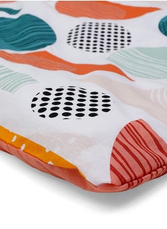 Home-Tex Design 3 Piece 100% Cotton King Size Printed Duvet Cover Set Graphic Multicolour 1 Duvet Cover 240x200 cm + 2 Pillow Covers 50x80 cm  - Image 4