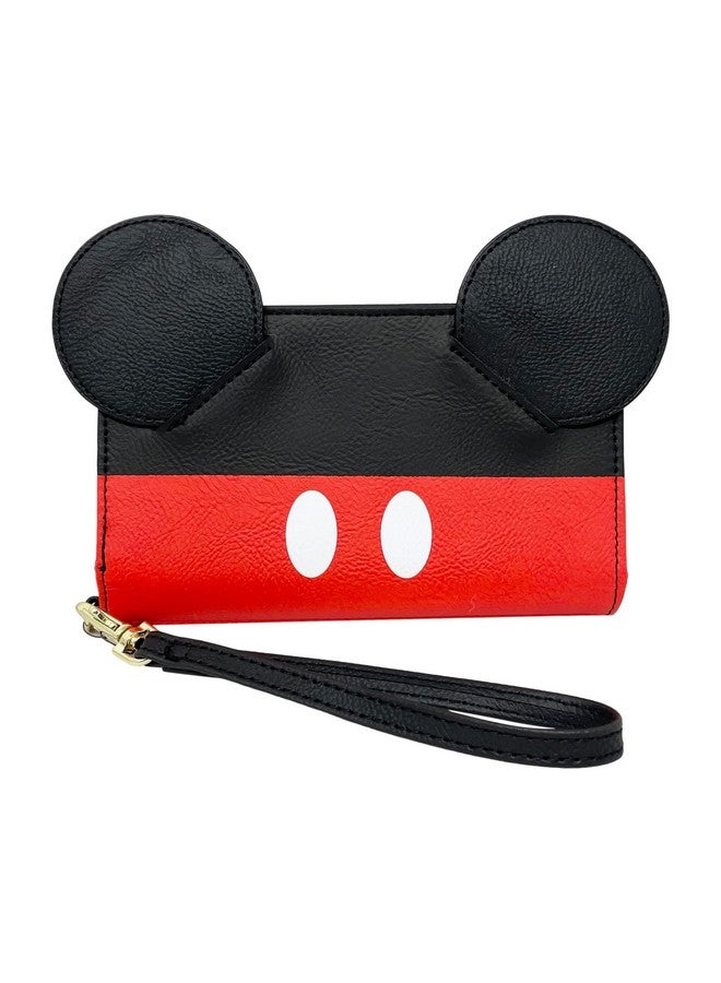 Loungefly Disney Mickey Mouse Cosplay Character Zip Around Tech Wallet - Image 1