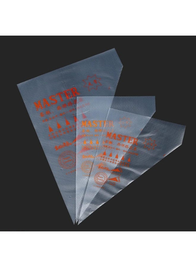 Master 100Pcs Disposable Piping Bags | Thickened Icing Pastry Bags for Cake Decorating, Cupcakes, Cream & Frosting | Non-Slip Food Grade Cake Decorating Supplies - Image 2