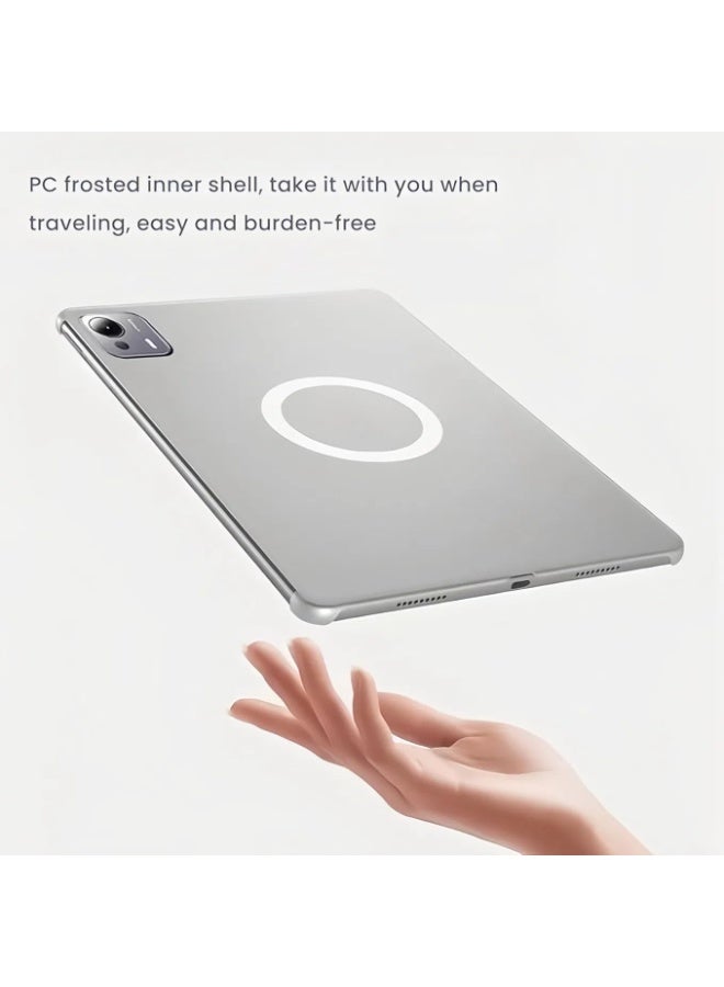 general Magnetic Case Compatible with Xiaomi Pad 7S Pro 12.5 Inch 2025 Tablet, Magnetic Separation Intelligent Double-sided Clip Cover with Adjustable Folding Stand and Pen Holder - Image 5