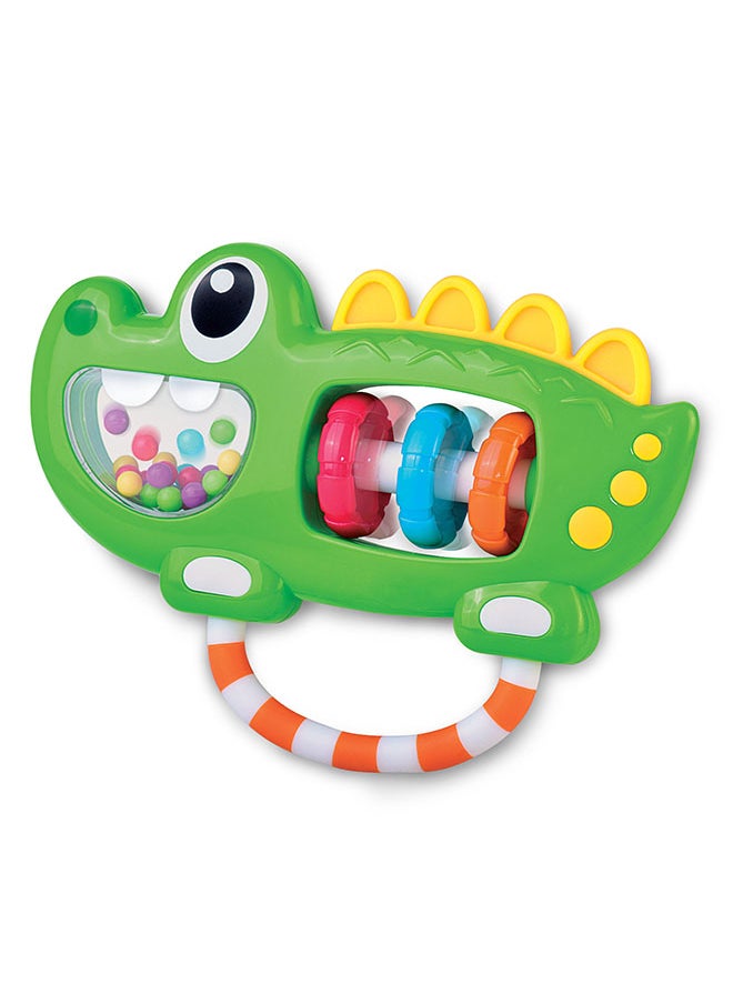 Happy Kids Little Learners My First Rattle (Croco) - Baby Rattle Toy  - Image 2