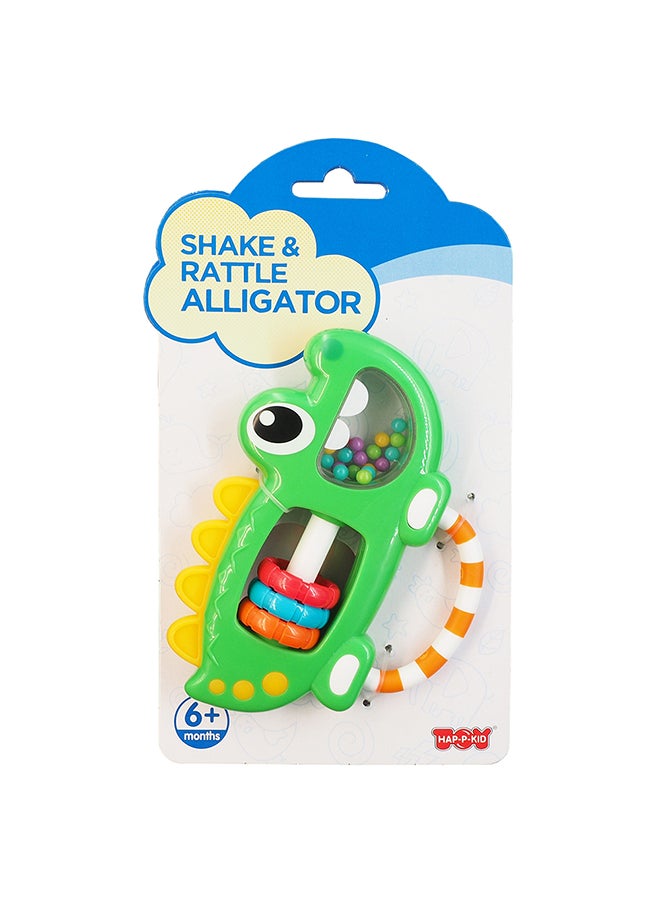 Happy Kids Little Learners My First Rattle (Croco) - Baby Rattle Toy  - Image 1