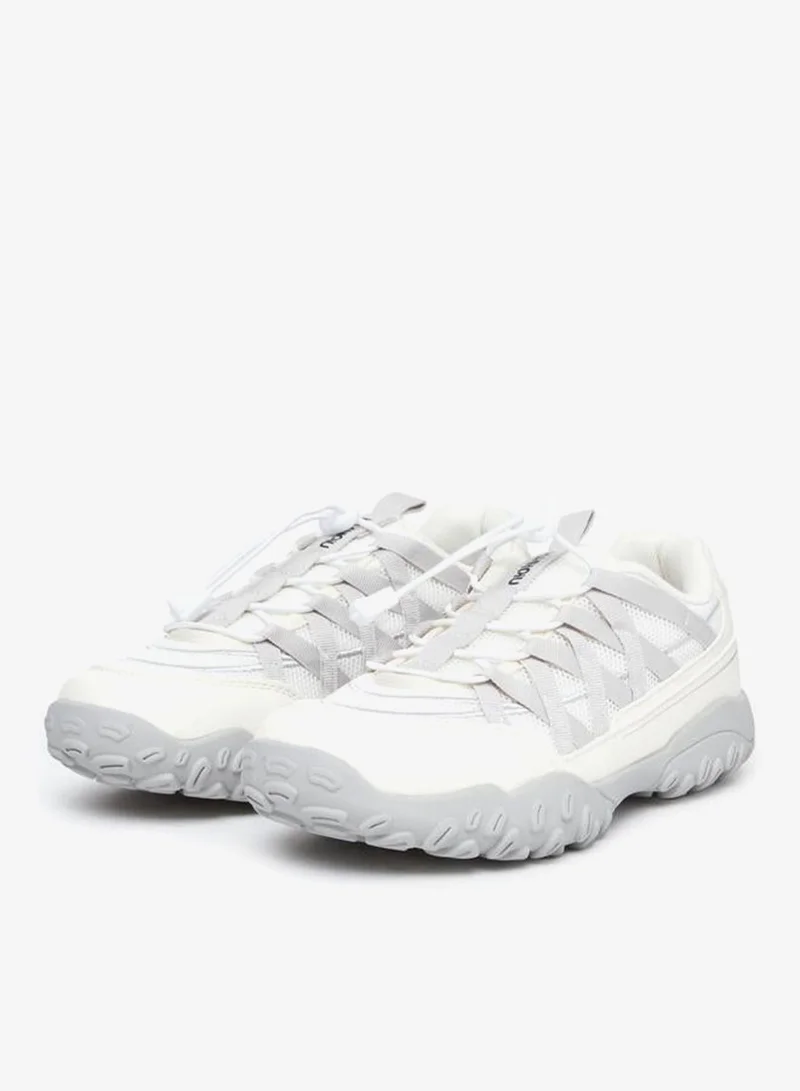 Styli Active Grey Women Toggle Lace Sporty Sneakers for Women | Best Price UAE