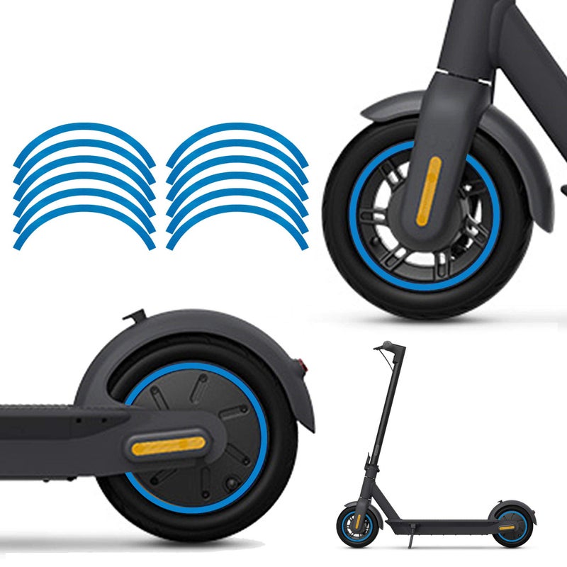 TOMALL Scooter Reflective Sticker Waterproof Reflective Wheel Stickers Compatible with Ninebot Max G30 Electric Scooter