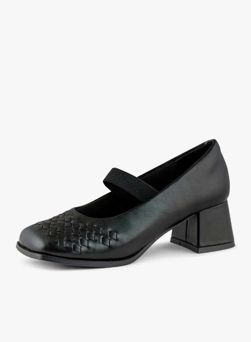 فينتشي أحذية كعب منتصف القدم المربعة للنساء