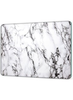 Sabanbaba Decorative Glass Cutting Board White Marble 30 x 40 cm | Glass Cutting Table  - Image 3