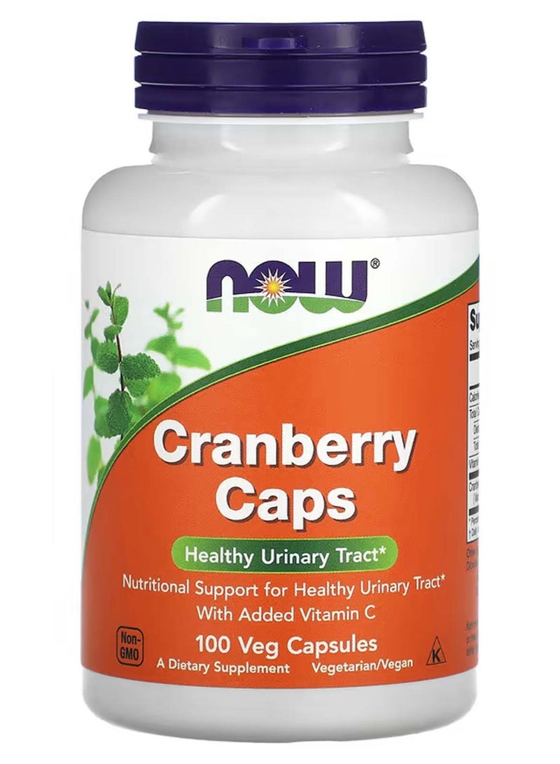 now Cranberry Caps, 100 Veg Capsules - Image 1