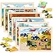 Duchong Puzzles for Kids Ages 46 6 Packs 60 Pcs Wooden Jigsaw Puzzles for Kids Ages 68 Preschool Educational Vehicle Toys Gifts for 3 4 5 6 7 8 Boys Girls - Image 2