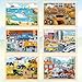 Duchong Puzzles for Kids Ages 46 6 Packs 60 Pcs Wooden Jigsaw Puzzles for Kids Ages 68 Preschool Educational Vehicle Toys Gifts for 3 4 5 6 7 8 Boys Girls - Image 4