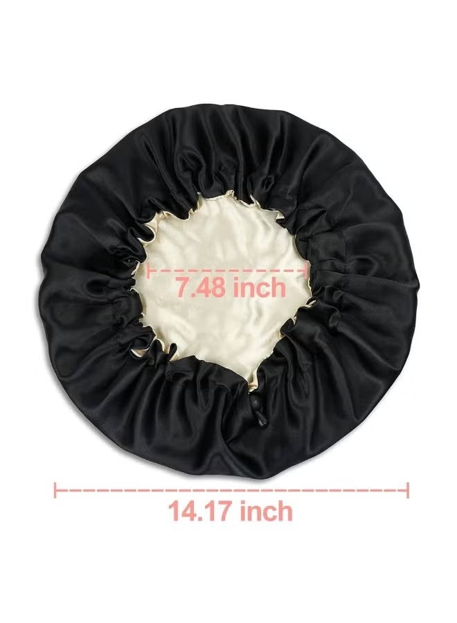 بونيه ساتان مناسب ولون رائع مقاس واحد 1 قطعة (قد يختلف اللون) - Image 5