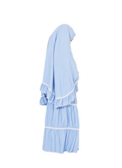 Elanesa  Ruffle Prayers Set For Kids Turquoise Color  - Image 4