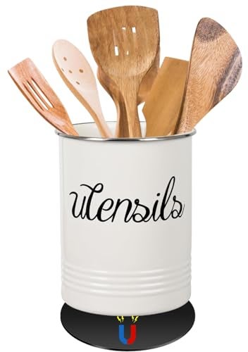 LiuLiXia Magnetic RV Utensil Holder Portable Metal Cutlery Organizer for Campers and Kitchen with Adhesive Magnet Stylish Countertop Organizer and Kitchen Decor Caddy - Image 1