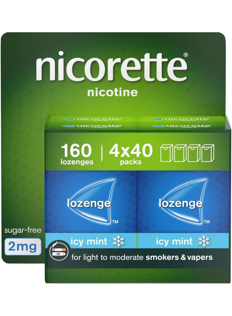 nicorette أقراص نعناع بارد 2 ملغ، عبوة 40 حبة من 4 - Image 1