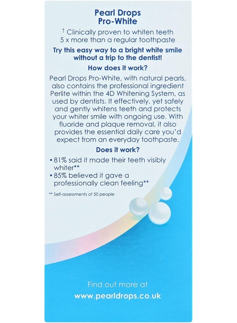 Pearl Drops Daily Pro-White Intensive Whitening Tooth Polish (50ml) - Image 2