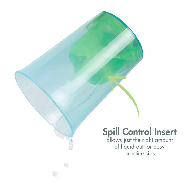 The First Years My First Open Cup â€” 2 Cups in 1 â€” Open Baby Cup with Removable Spill Control Insert â€” Training Cups for Transition to Toddler Cups â€” Ages 12 Months and Up â€” 2 Count - Image 4