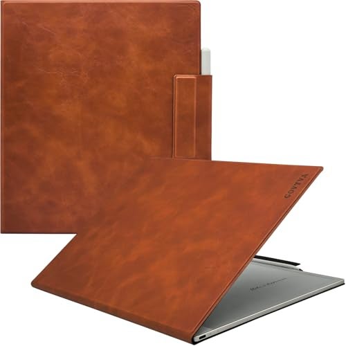 GOVTVA Magnetic Case for Onyx Boox Tablet Note Max 13.3 / Boox Tab X C 13.3 Color Ultra-Thin Lightweight Leather Cover with Magnetic Pen Buckle, Auto Sleep/Wake & Magnetic Closure (Vintage Brown) - Image 1