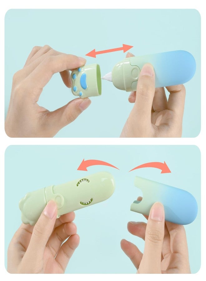 Temiary 4Pcs Cute White Correction Tapes, Retractable White Smooth Pull Out Pen for Instant Correction, Easy to Use, Aesthetic Applicator Set for Students School Office Supplies (Cat Paw) - Image 4