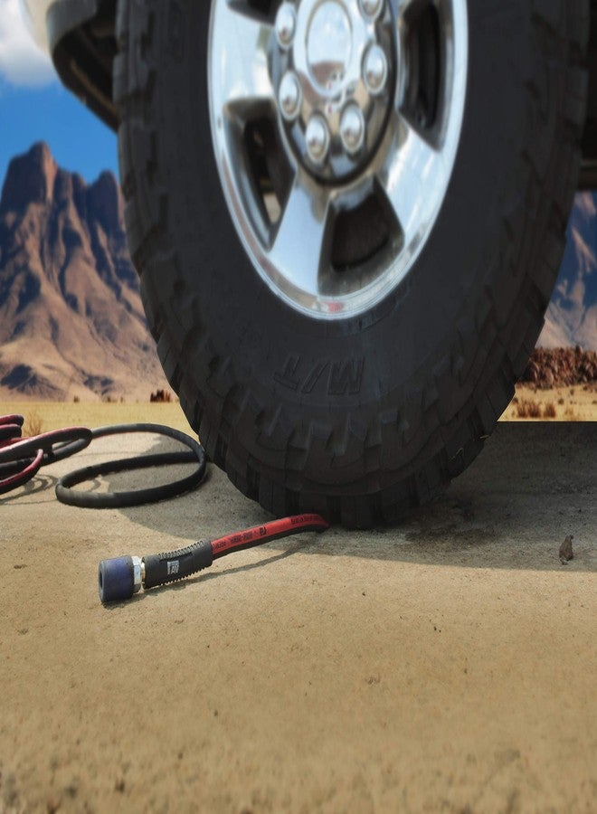 BluBird Dino-Hide WLEPRO1250 1/2" x 50' Heavy-Duty Rubber Air Hose - 300 PSI, Lightweight, Kink-Resistant, Oil & Weather Resistant, 4-Finger Grip, 12-Point Lock, Corrosion-Resistant 1/4" Brass Fittings - Image 5