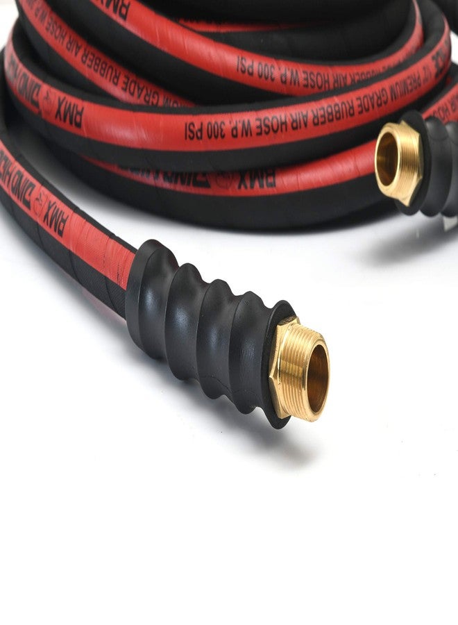 BluBird Dino-Hide WLEPRO1250 1/2" x 50' Heavy-Duty Rubber Air Hose - 300 PSI, Lightweight, Kink-Resistant, Oil & Weather Resistant, 4-Finger Grip, 12-Point Lock, Corrosion-Resistant 1/4" Brass Fittings - Image 4
