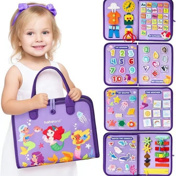 Special Felt Learning Board Children'S Educational Early Education Board Diy Busy Board Montessori Children'S Enlightenment Dressing Board - Image 2