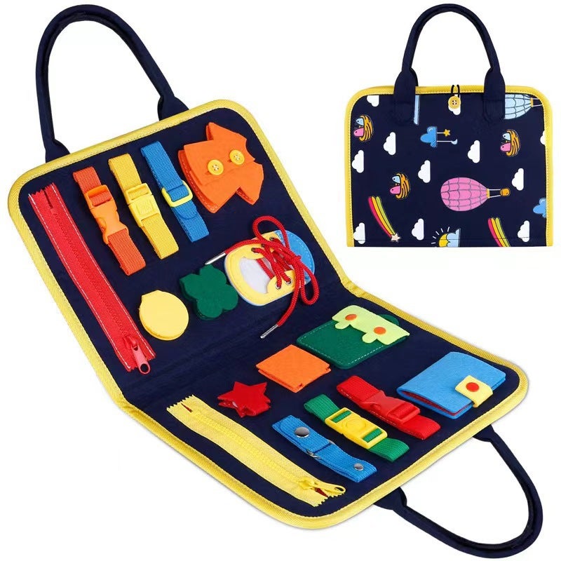 Special Felt Learning Board Children'S Educational Early Education Board Diy Busy Board Montessori Children'S Enlightenment Dressing Board - Image 1