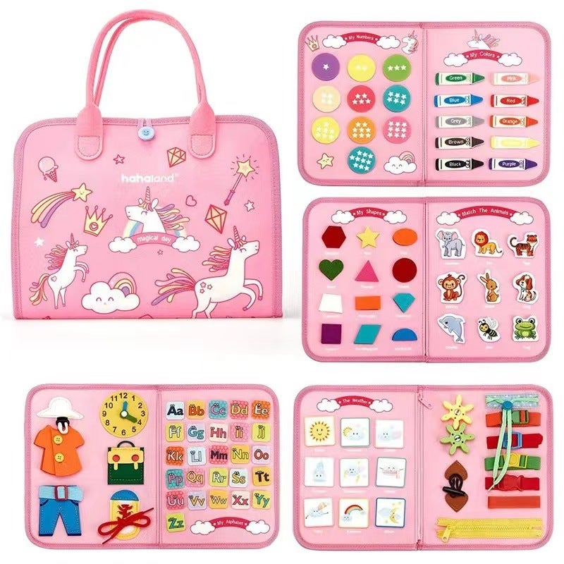 Special Felt Learning Board Children'S Educational Early Education Board Diy Busy Board Montessori Children'S Enlightenment Dressing Board - Image 5