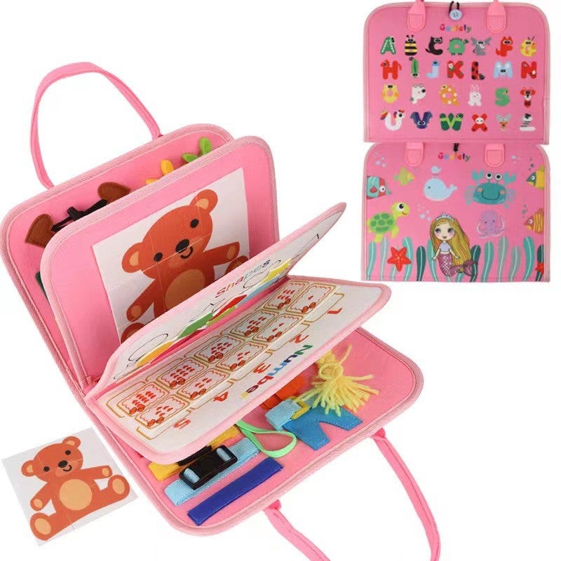 Special Felt Learning Board Children'S Educational Early Education Board Diy Busy Board Montessori Children'S Enlightenment Dressing Board - Image 3