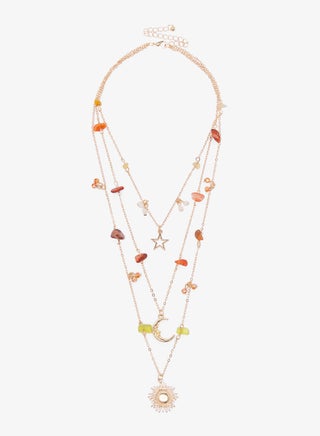 عقد بوهيمي متعدد الطبقات بسحر متنوع