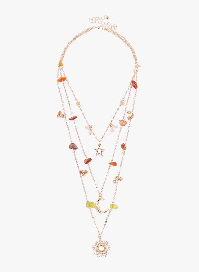 عقد بوهيمي متعدد الطبقات بسحر متنوع