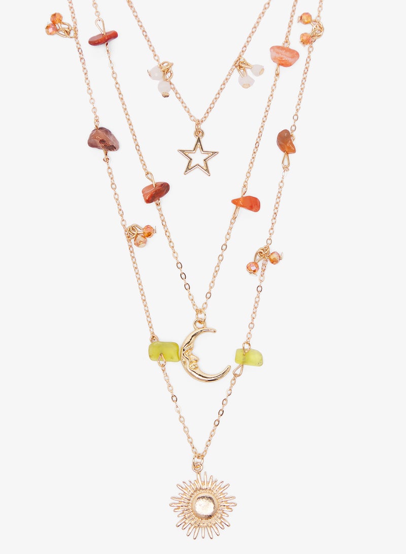 عقد بوهيمي متعدد الطبقات بسحر متنوع