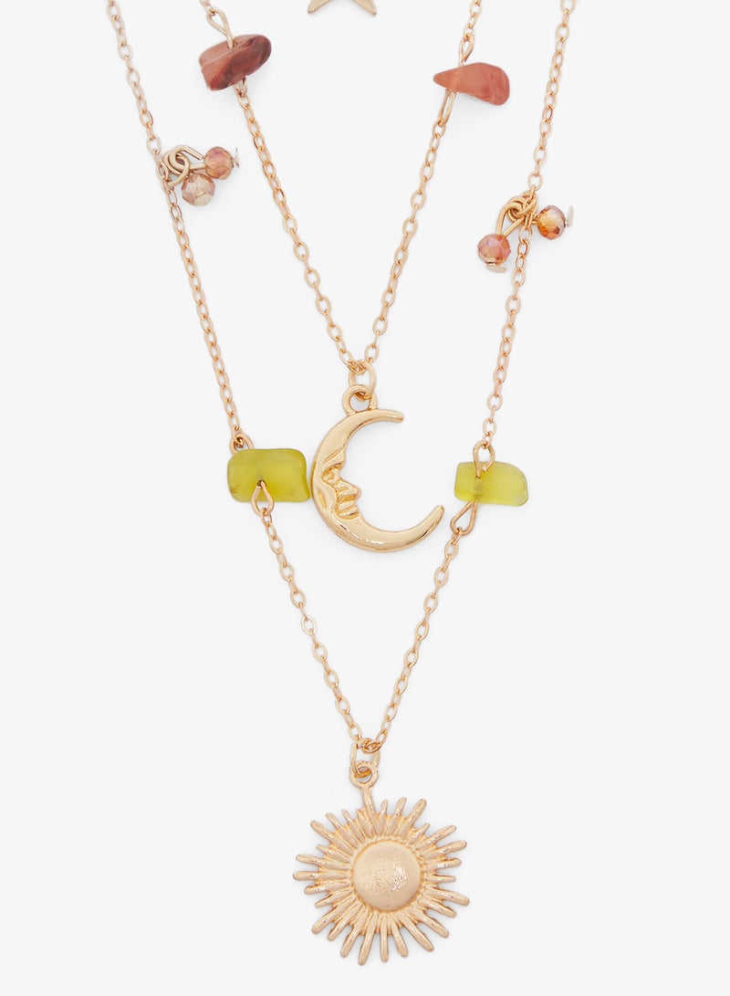 عقد بوهيمي متعدد الطبقات بسحر متنوع