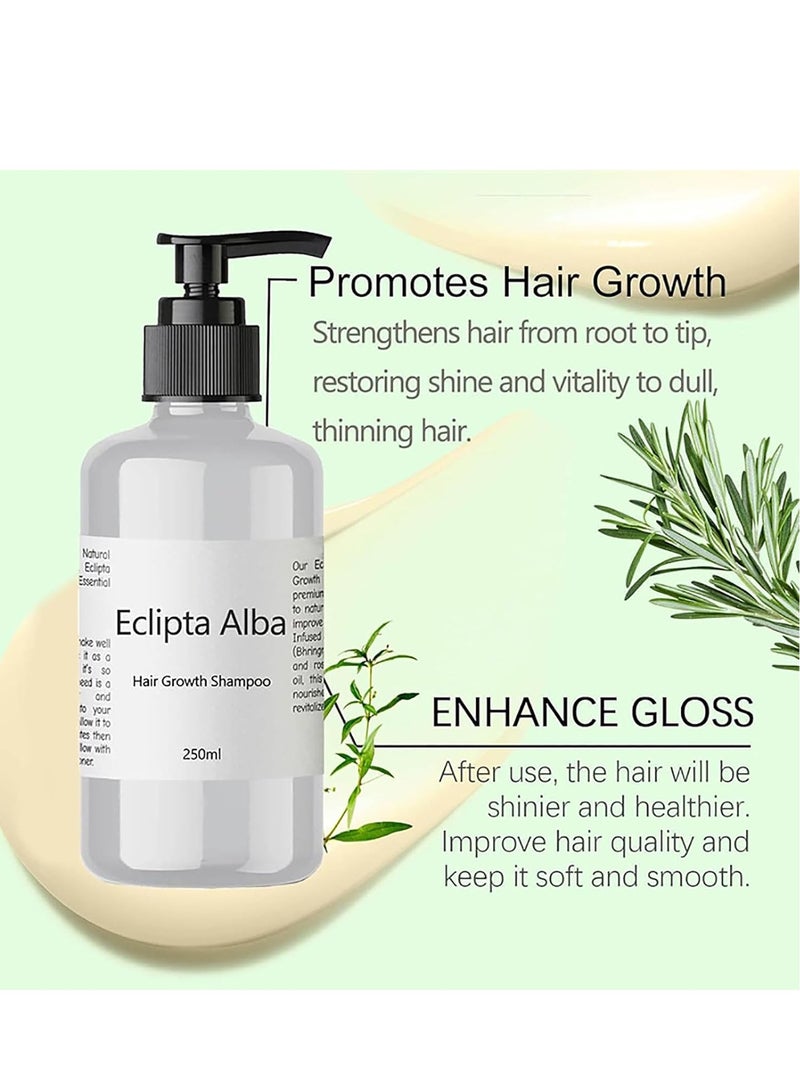 Generic Eclipta Alba Hair Growth Shampoo, Eclipta Alba Shampoo, Eclipta Alba Oil, Natural Organic Bhringraj Shampoo, Anti Hair Loss Thickening Shampoo for Women & Men 250ml/8.4oz (1Pcs)  - Image 3
