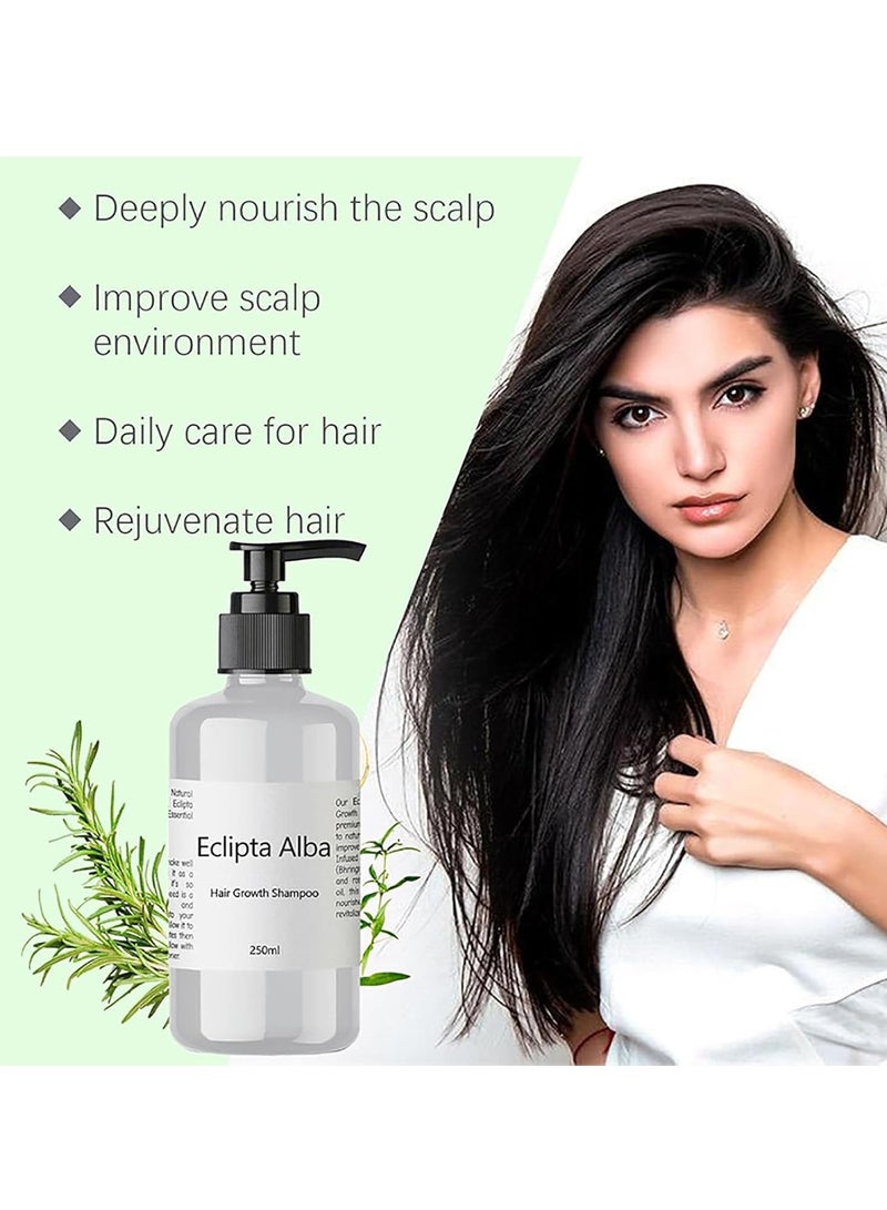 Generic Eclipta Alba Hair Growth Shampoo, Eclipta Alba Shampoo, Eclipta Alba Oil, Natural Organic Bhringraj Shampoo, Anti Hair Loss Thickening Shampoo for Women & Men 250ml/8.4oz (1Pcs)  - Image 4