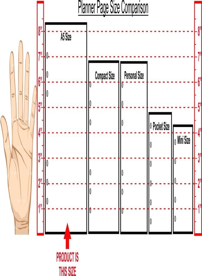 Handy Forms A5 Size to Do List Planner Pages, Sized and Punched for 6-Ring A5 Notebooks by Filofax, LV (GM), Kikki K, TMI, and Others. Sheet Size 5.83" x 8.27" (148mm x 210mm) - Image 2