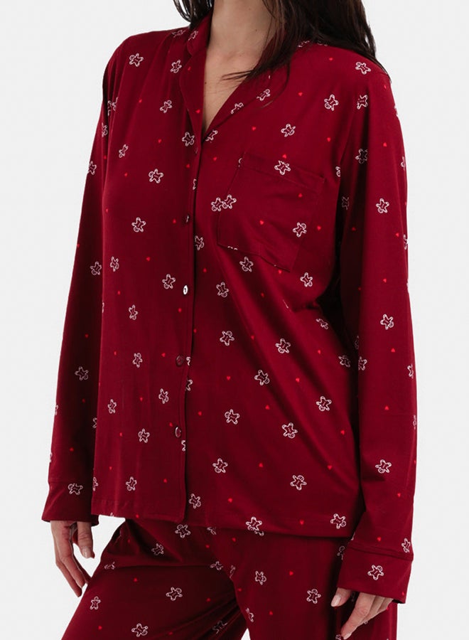 Carina Button-Up Printed Pyjama - Image 5