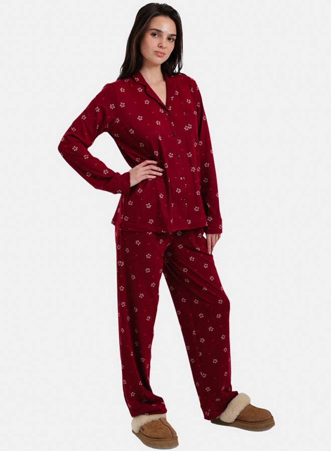 Carina Button-Up Printed Pyjama - Image 3