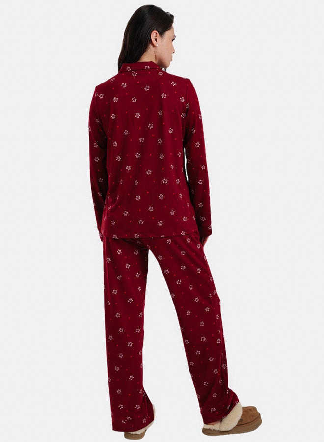 Carina Button-Up Printed Pyjama - Image 4