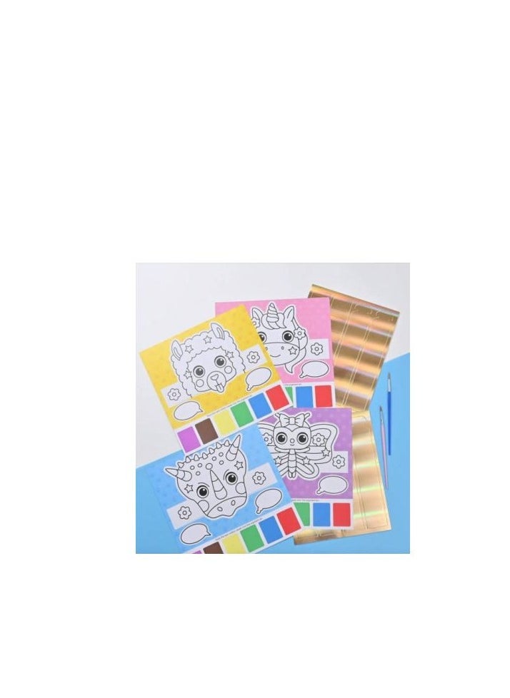 Generic - The Double-sided Coloring Book Is An Art Set That Helps The Child Color, Write, And Play. Colors And Shapes May Vary4 Pieces - Image 1