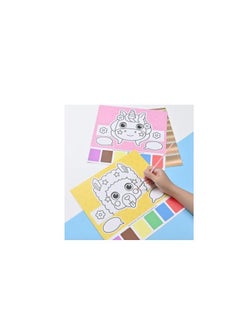 Generic The Double-sided Coloring Book Is An Art Set That Helps The Child Color, Write, And Play. Colors And Shapes May Vary4 Pieces  - Image 2