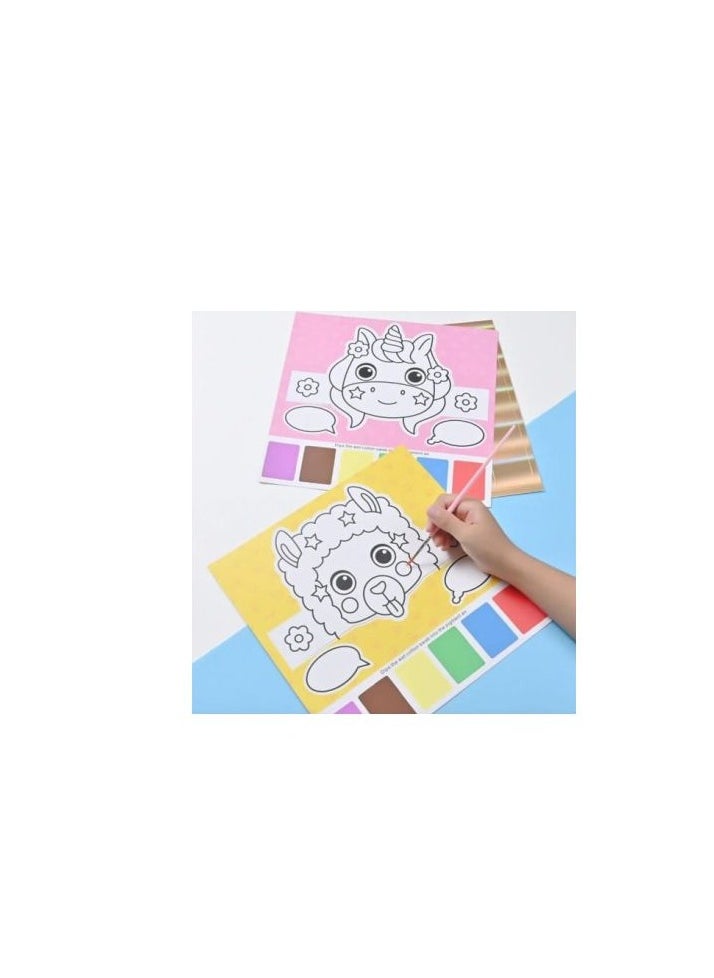 Generic - The Double-sided Coloring Book Is An Art Set That Helps The Child Color, Write, And Play. Colors And Shapes May Vary4 Pieces - Image 1