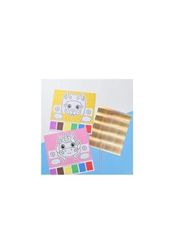 Generic The Double-sided Coloring Book Is An Art Set That Helps The Child Color, Write, And Play. Colors And Shapes May Vary4 Pieces  - Image 3