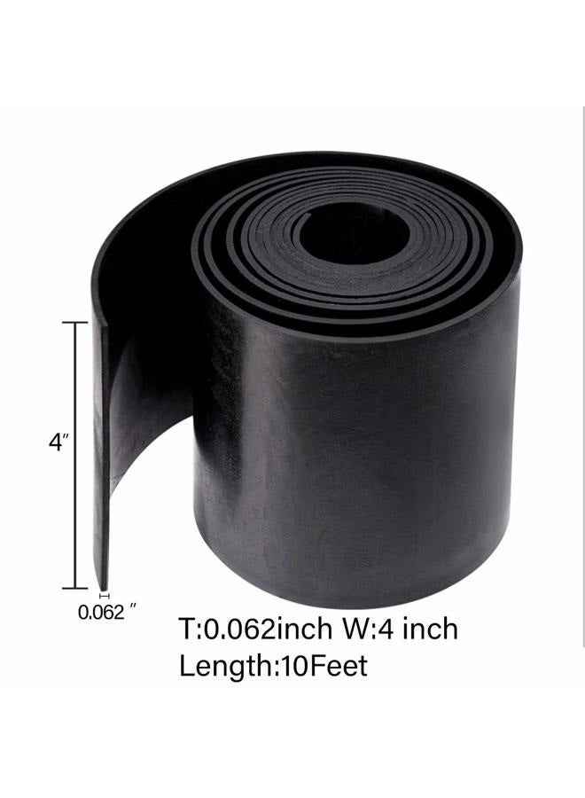 TORRAMI Neoprene Material Rubber Sheet Roll 1/16 (.062) inch T X 4 inch W X 10 Feet, DIY Gaskets for Sealing,Protection, Abrasion, Supports, Leveling, Bumpers - Image 2