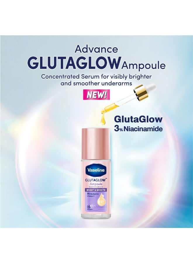 Vaseline Glutaglow Bright & Smooth Ampoule Serum Deodorant  45ml - Image 2