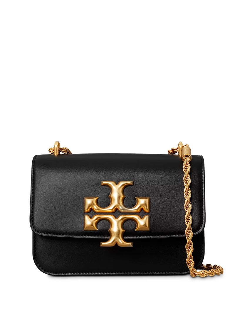 Burch Tory Burch Small Eleanor Leather Shoulder Bag, Women's Cross Body Bag, Women's Tote Bag, Women's Hand Bag, Women's Shoulder Bag, Women's Travel Bag, Black-19cm - Image 1