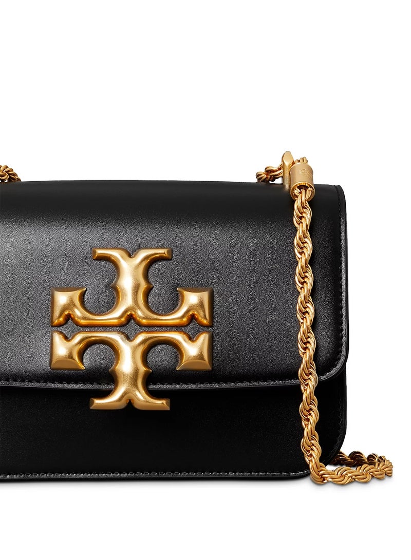 Burch Tory Burch Small Eleanor Leather Shoulder Bag, Women's Cross Body Bag, Women's Tote Bag, Women's Hand Bag, Women's Shoulder Bag, Women's Travel Bag, Black-19cm - Image 4
