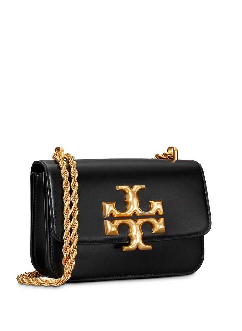 Burch Tory Burch Small Eleanor Leather Shoulder Bag, Women's Cross Body Bag, Women's Tote Bag, Women's Hand Bag, Women's Shoulder Bag, Women's Travel Bag, Black-19cm - Image 3